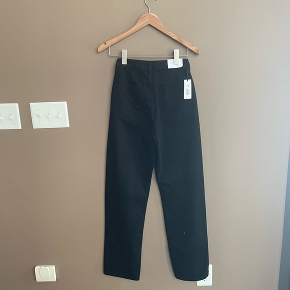 NWT WeWoreWhat Mom Rigid Denim Jeans in Jet Black Size 25 - Picture 3 of 8